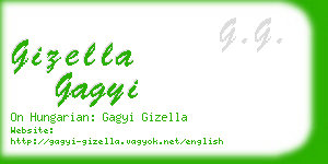 gizella gagyi business card